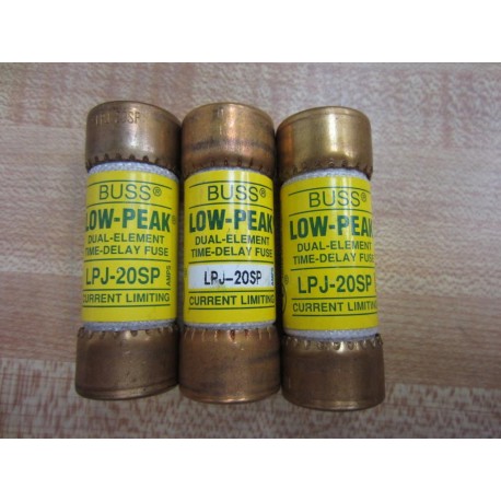 Buss LPJ-20SP Bussmann Fuse Cross Ref 4XF33 (Pack of 3) - New No Box