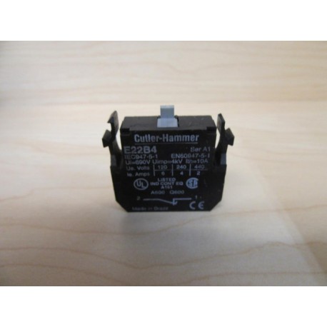 Cutler Hammer E22B4 Eaton Contact Block - Refurbished