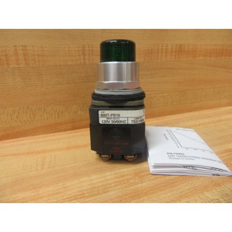 Allen Bradley 800T-PB16G Green Push Button Ser. T W800T-XA 40171-002-01 - New No Box