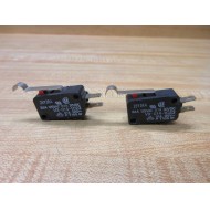 Omron VX-014-1C23 Snap Action Switch VX0141C23 (Pack of 2) - Used