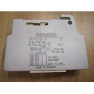 Siemens 3TX4-010-2A Aux. Contact Block 3TX40102A - Used