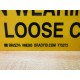 Brady 88283 DO NOT OPERATE Sign - New No Box
