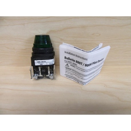 Allen Bradley 800H-QRH10G Pilot Light - New No Box