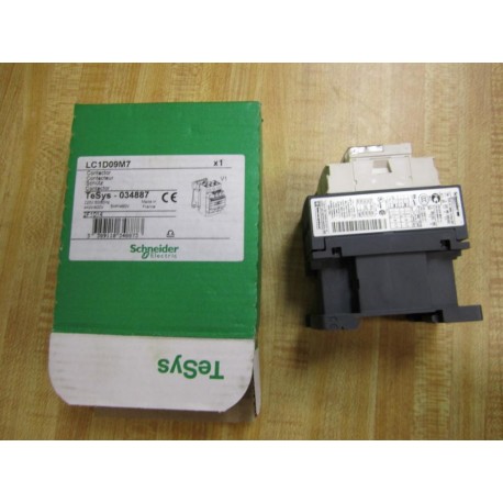 Schneider Square D LC1-D09-M7 Contactor LC1D09M7
