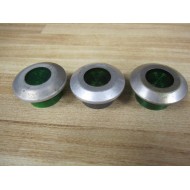 Allen Bradley 800T-N159G Green Cap Push Button 800TN159G (Pack of 3) - Used
