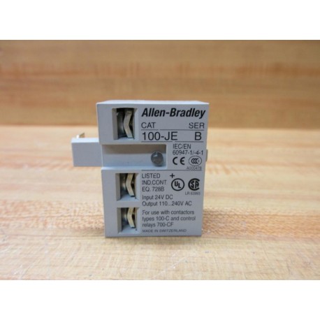 Allen Bradley 100-JE Interface Module 100JE Series B - Used