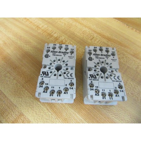 Allen Bradley 700-HN101 Relay Socket 700HN101 Series C (Pack of 2) - New No Box