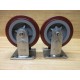 Colson 6X2 Caster Wheel 6" Rigid Plate, 4-5 SER.6" (Pack of 2) - Used