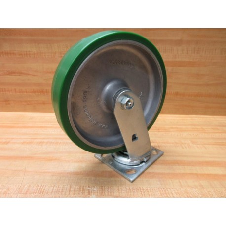 Albion PD0820019 Polyurethane Aluminum Wheel WSwivel Plate - New No Box