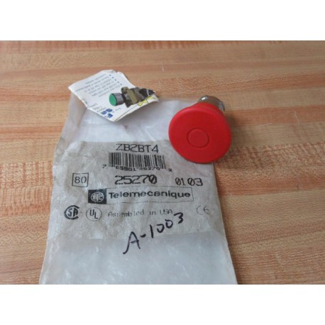 Telemecanique ZB2BT4 Red Button 25270 4B722