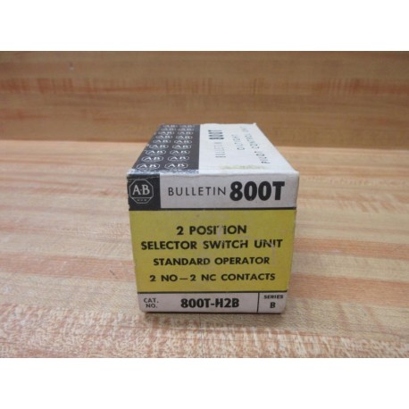 Allen Bradley 800T-H2B Switch 800TH2B EMPTY BOX ONLY!! Series B