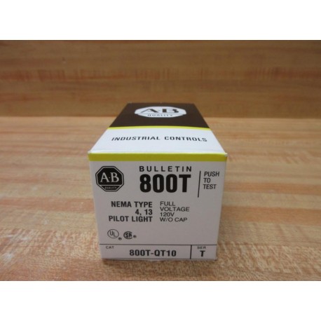 Allen Bradley 800T-QT10 Push Button EMPTY BOX ONLY!