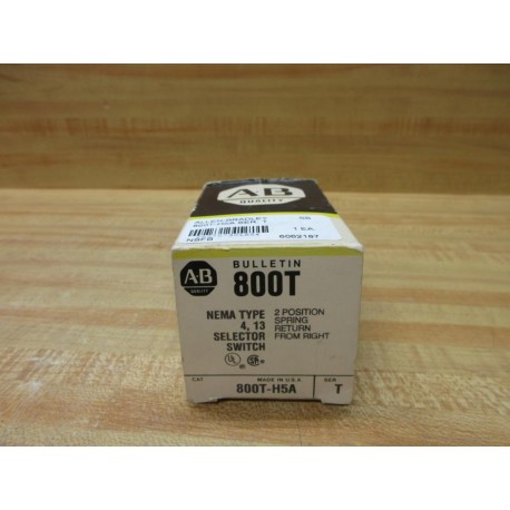 Allen Bradley 800T-H5A Selector Switch 800TH5A EMPTY BOX ONLY!! Series T
