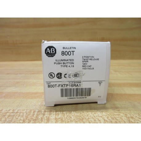 Allen Bradley 800T-FXTP16RA1 Button EMPTY BOX ONLY!!