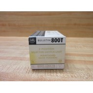 Allen Bradley 800T-J2KE7B Selector Switch 800TJ2KE7B EMPTY BOX ONLY!! Series F