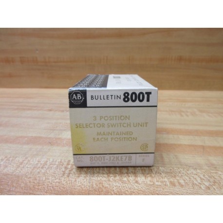 Allen Bradley 800T-J2KE7B Selector Switch 800TJ2KE7B EMPTY BOX ONLY!! Series F
