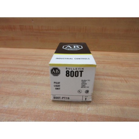 Allen Bradley 800T-PT16 Pushbutton 800TPT16 EMPTY BOX ONLY!