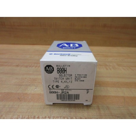Allen Bradley 800H-JR2A Selector Switch 3Pos 800HJR2A EMPTY BOX ONLY!