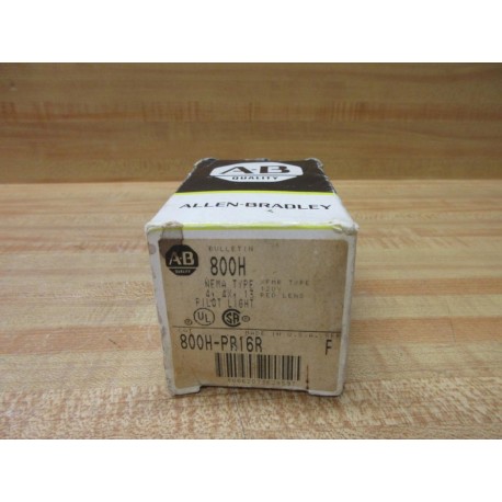 Allen Bradley 800H-PR16R Pilot Light 800HPR16R EMPTY BOX ONLY!!