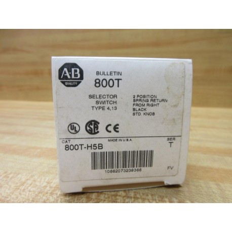 Allen Bradley 800T-H5B Selector Switch 800TH5B EMPTY BOX ONLY!