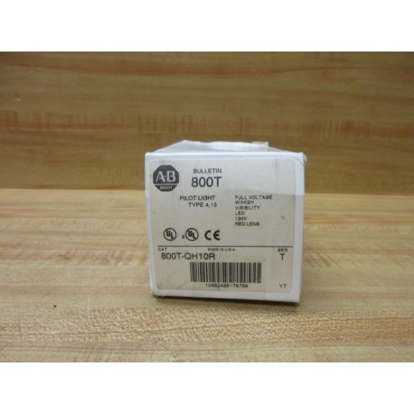 Allen Bradley 800T-QH10R Pilot Light Assy 800TQH10R EMPTY BOX ONLY!