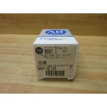 Allen Bradley 800T-QT12 Button EMPTY BOX ONLY!! 800T-QT12R