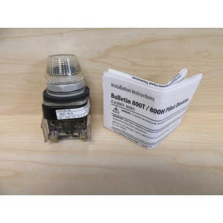 Allen Bradley 800T-R10C Pilot Light - New No Box