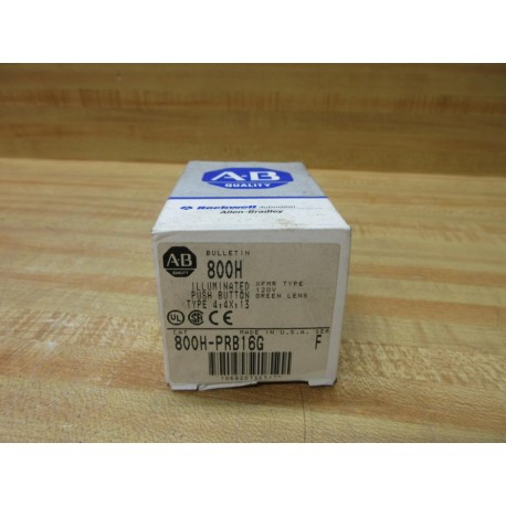 Allen Bradley 800H-PRB16G Illuminated Push Button EMPTY BOX ONLY!