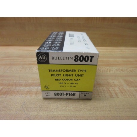 Allen Bradley 800T-P16R Pilot Light Red 800TP16R EMPTY BOX ONLY!! Series N