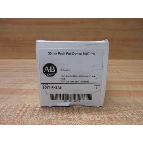Allen Bradley 800T-FX6A5 Push-Pull Button EMPTY BOX ONLY!!