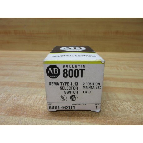 Allen Bradley 800T-H2D1 Selector Switch  800TH2D1 EMPTY BOX ONLY!