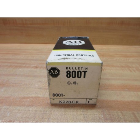 Allen Bradley 800T-KD2GJLK Push Button 800TKD2GJLK EMPTY BOX ONLY!