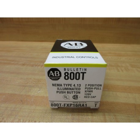 Allen Bradley 800T-FXP16RA1 Pushbutton EMPTY BOX ONLY!