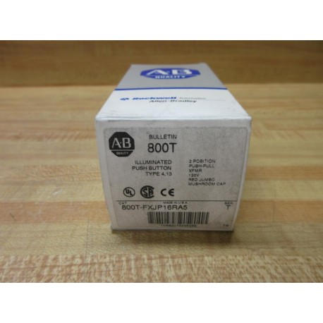 Allen Bradley 800T-FXJP16RA5 Illum. Push Button EMPTY BOX ONLY!