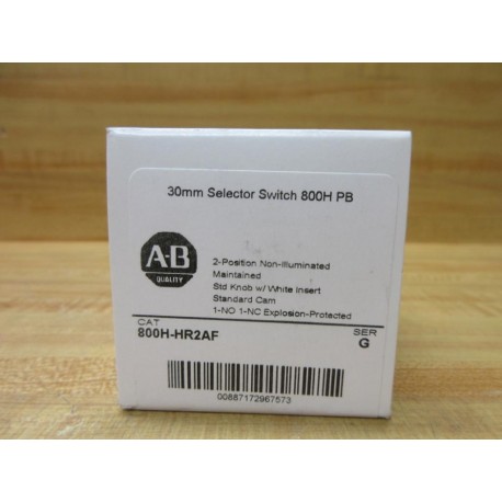 Allen Bradley 800H-HR2AF Selector Switch 800TC-XAF EMPTY BOX ONLY!