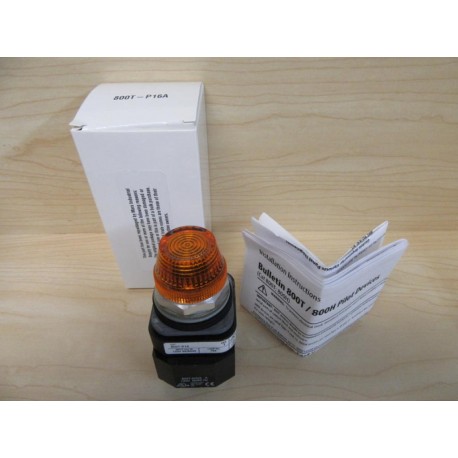 Allen Bradley 800T-P16A Amber Pilot Light 800TP16A W800T-N326
