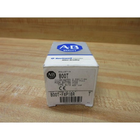 Allen Bradley 800T-FXP16R Push Button EMPTY BOX ONLY!