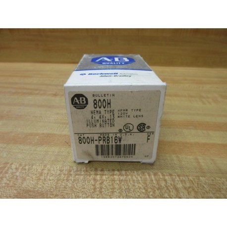 Allen Bradley 800H-PRB16W Illuminated Push Button EMPTY BOX ONLY!
