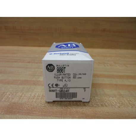 Allen Bradley 800T-QB24R Button 800TQB24R EMPTY BOX ONLY!
