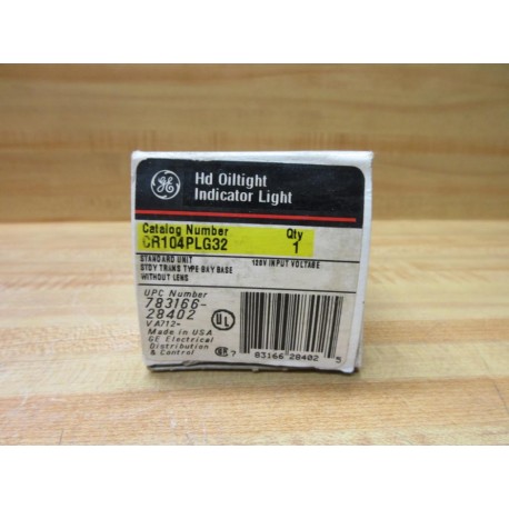 General Electric CR104PLG32 Indicating Light EMPTY BOX ONLY!