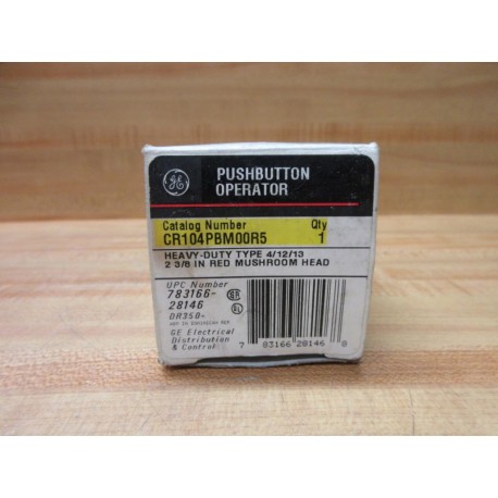 General Electric CR104PBM00R5 Pushbutton GE EMPTY BOX ONLY!