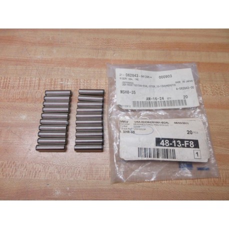 Misumi MSH8-35 Dowel Pin MSH835 (Pack of 20)
