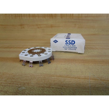Centralab SSD 3POL-3POS Rotary Wafer Switch SSD3POL3POS