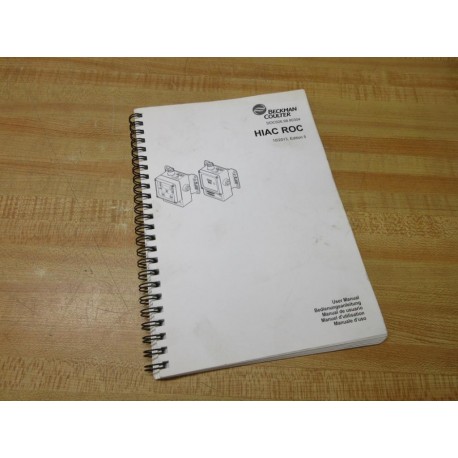 Beckman Coulter DOC026.98.80304 HIAC ROC User Manual - Used