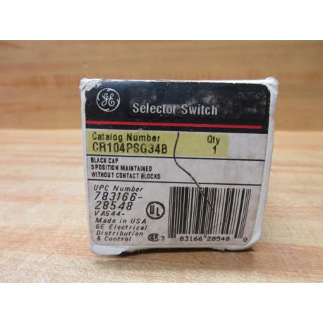 General Electric CR104PSG34B Selector Switch GE EMPTY BOX ONLY!