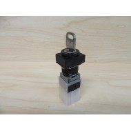 Fuji AH165-JK3C B Keyed Selector Switch AH165JK3CB - Used