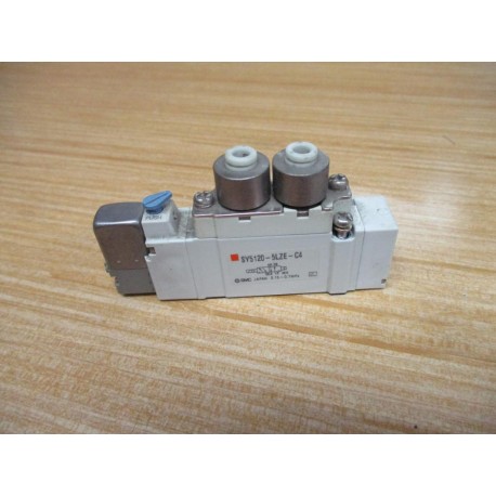SMC SY5120-5LZE-C4 Solenoid Valve SY51205LZEC4 WO Coil Connector - Used