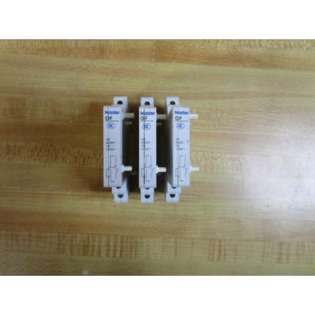 Nader OF-3A Auxiliary Contact 0F-3A (Pack of 3) - Used
