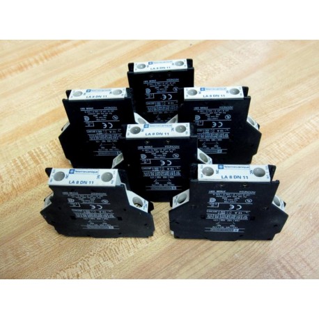 Telemecanique LA8-DN11 Schneider Contact LA8DN11 023648 (Pack of 6) - Used