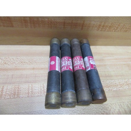 Buss NOS 15 Bussmann Fuse Cross Ref 4XH05 (Pack of 4) - Used